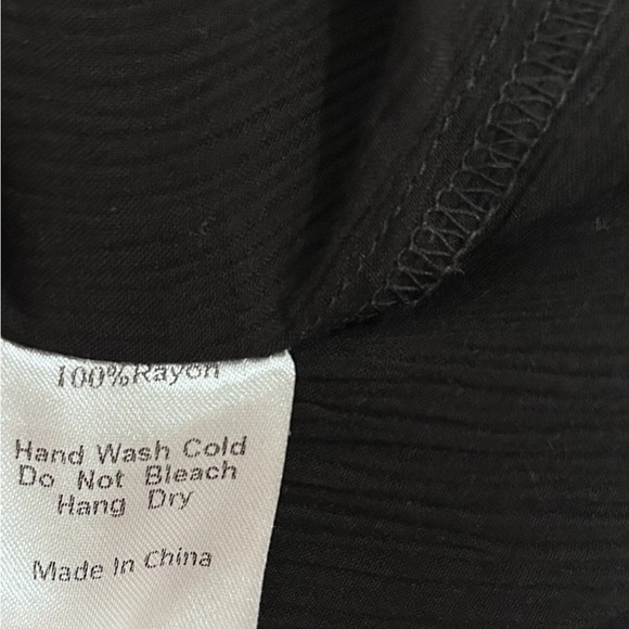 Modern Citizen Maxi Dress Button Down Tie Front Black Women's Size Medium V Neck - Picture 4 of 6